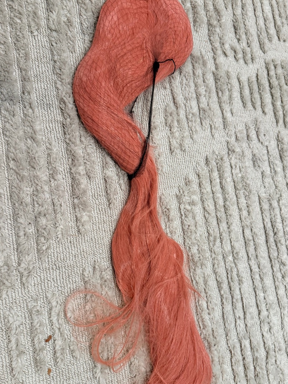 New long Hair wig - Coral Pink